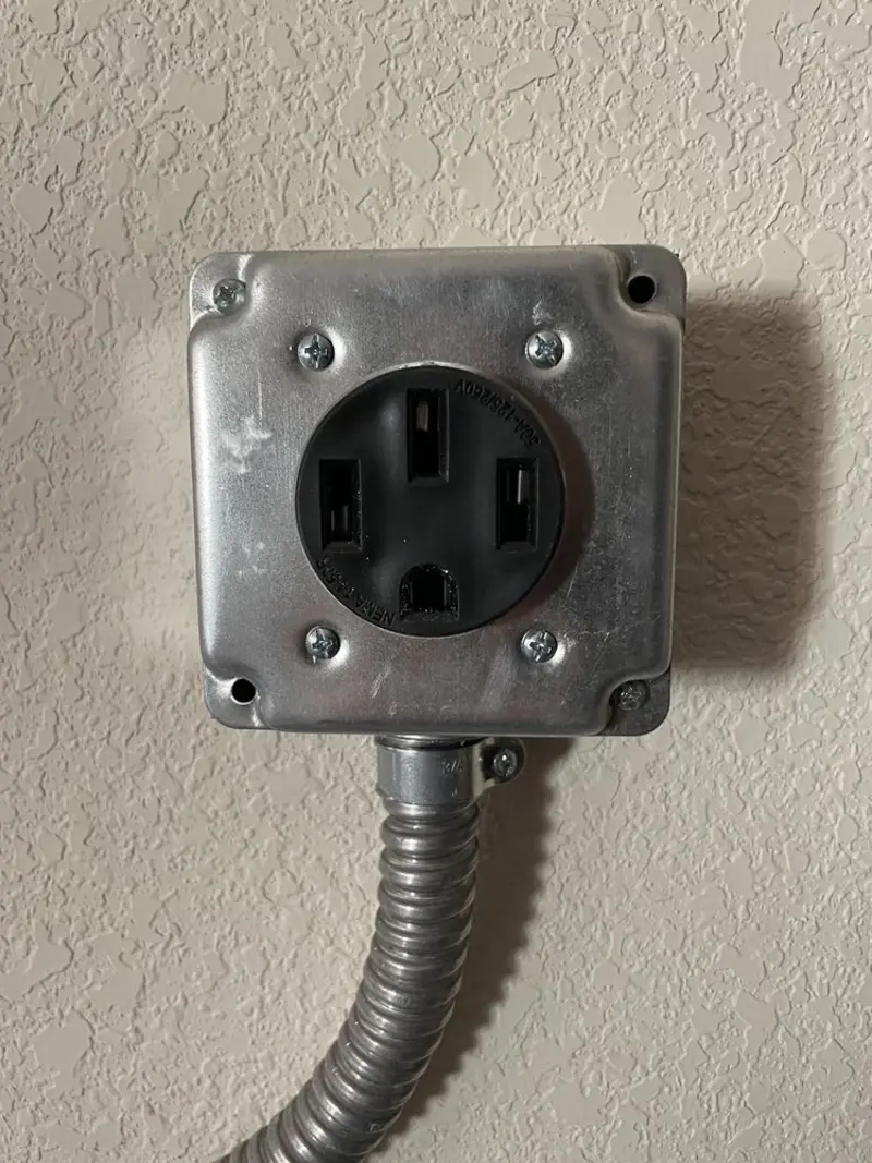 NEMA 14-50 outlet installed for Electrical Panel Upgrade in Parowan